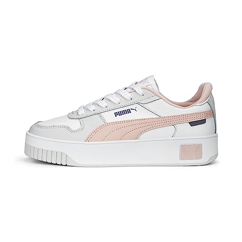 PUMA Damen Carina Street Turnschuhe, Puma White Rose Dust Feather Gray, 37 EU von PUMA