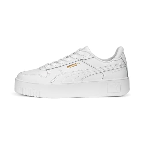 PUMA Damen Carina Street Turnschuhe, Puma White Puma White Puma Gold, 36 EU von PUMA