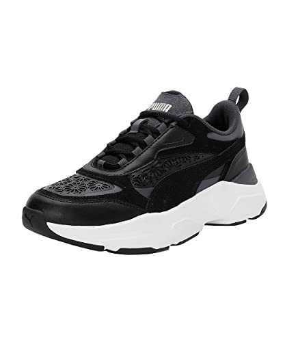 PUMA Women's Fashion Shoes CASSIA LASER CUT Trainers & Sneakers, PUMA BLACK-PUMA BLACK-STRONG GRAY, 39 von PUMA