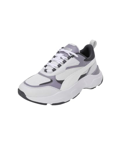 PUMA Damen Cassia Sneaker, Silver Mist White-Galactic Gray-Pale Plum Silver, 43 EU von PUMA
