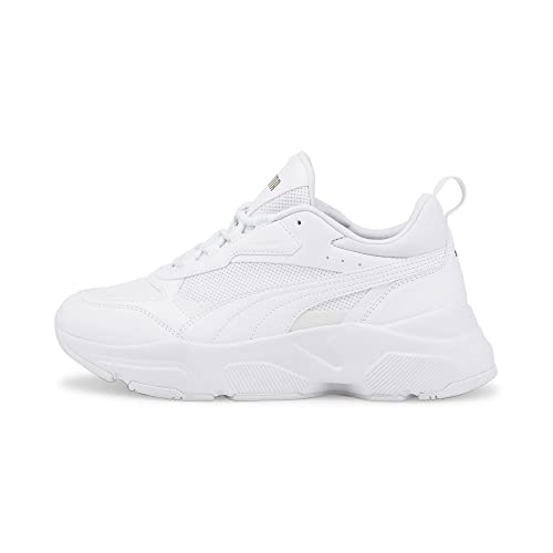 Puma Women Cassia Sneakers, Puma White-Puma White-Puma Team Gold, 36 EU von PUMA