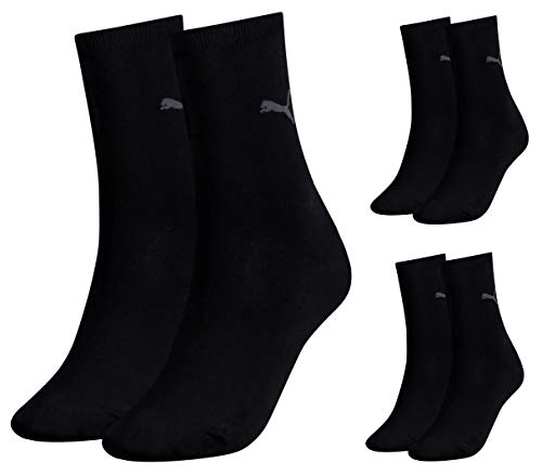 PUMA Damen Casual Socken Classic 6er Pack, Größe:39-42;Farbe:black von PUMA
