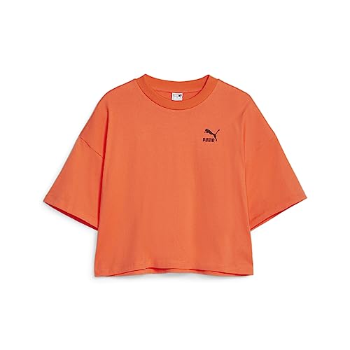 PUMA Damen Classics Oversized T-Shirt LHot Heat Orange von PUMA