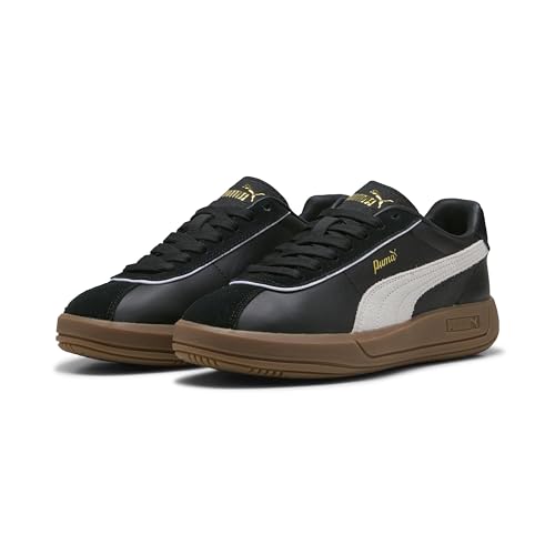 PUMA Damen Club KLASSIKA Sneaker, Black White Gold, 40.5 EU PUMA Damen Club KLASSIKA Sneaker, Black White Gold, 40.5 EU von PUMA
