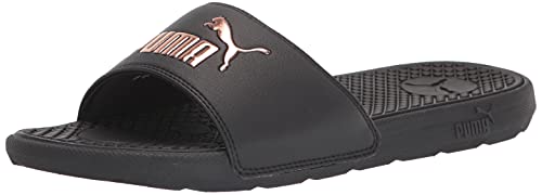 PUMA Damen Cool Cat Schiebe-Sandalen, Black-Rose Gold, 41 EU von PUMA