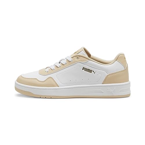 PUMA Damen Court Classy Turnschuhe, Puma White Cashew Puma Gold, 37 EU von PUMA