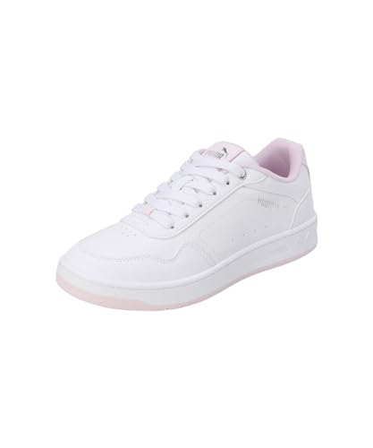 PUMA Damen Court Classy Turnschuhe, Puma White Whisp Of Pink Puma Silver, 38 EU von PUMA