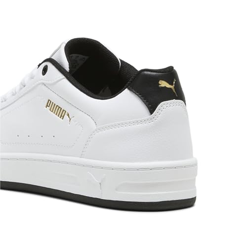 PUMA Damen Court Classy Sneakers 40.5White Black Gold von PUMA