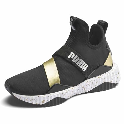 PUMA Damen Defy Mid Crosstrainer, schwarz/weiß, 38 EU von PUMA