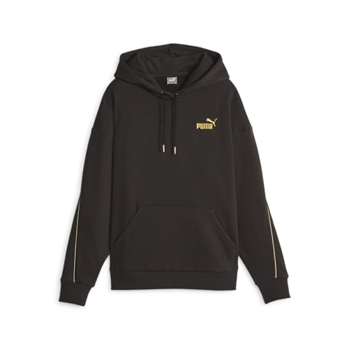 PUMA Damen ESS+ MINIMAL Gold Hoodie SBlack von PUMA