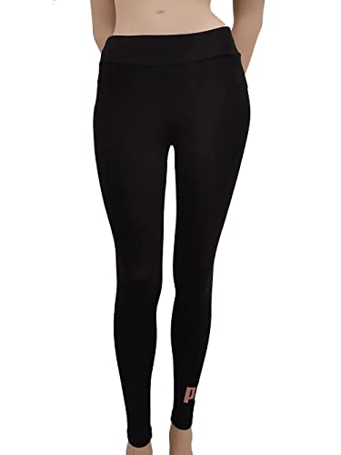 PUMA Damen ESS+ Metallic Leggings Tights, schwarz, S von PUMA