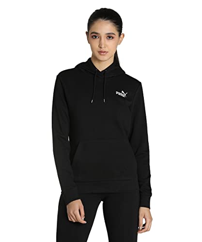 PUMA Damen ESS+ Strickjacke Hoodie Tr Sweatshirt, schwarz, L von PUMA