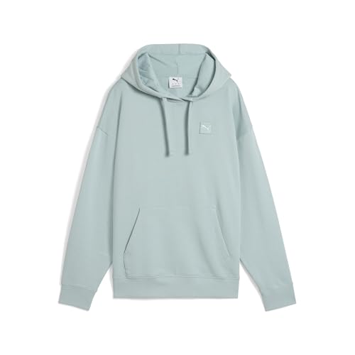 PUMA Damen ESS Elevated Bequemer Hoodie L, Modern Mint Green von PUMA