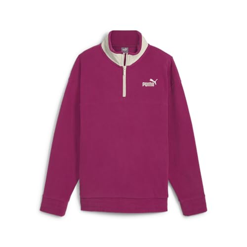 PUMA Damen ESS Elevated Crew Sweatshirt M Magenta Gleam Pink von PUMA