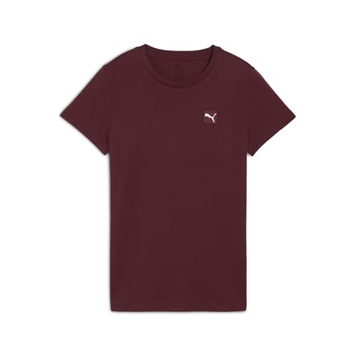PUMA Damen ESS Elevated T-Shirt 3XL, Ruby Shimmer Red von PUMA