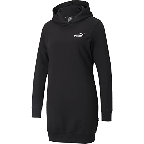 PUMA Damen ESS Hooded Dress FL Kleid, schwarz, XS von PUMA