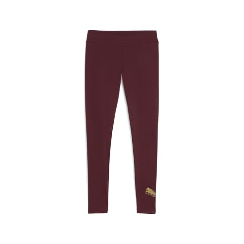 PUMA Damen ESS METALLIC Leggings M, Ruby Shimmer Metallic Gold Red PUMA Damen ESS METALLIC Leggings M, Ruby Shimmer Metallic Gold Red von PUMA