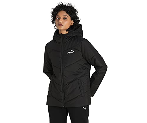 PUMA Damen ESS Padded Jacket Jacke, schwarz, S von PUMA