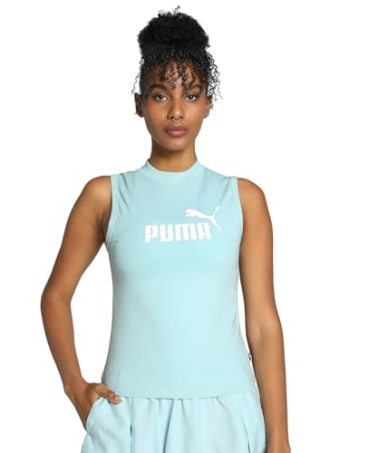 PUMA Damen ESS Slim Logo Tank Panzer, Türkis Surf, XS von PUMA