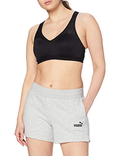 PUMA Damen ESS Sweat Shorts TR Hose, Light Gray Heather, L von PUMA