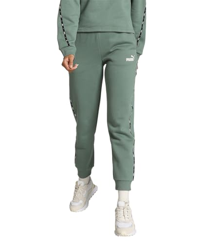 PUMA Damen ESS Tape Sweatpants FL Cl Gestrickte Hosen, Eukalyptus, S von PUMA