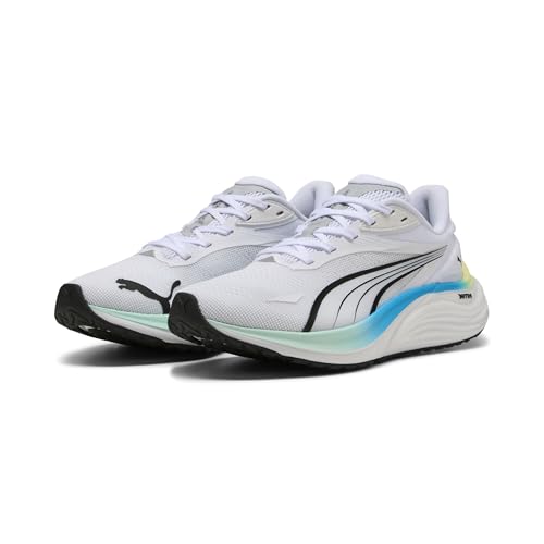 PUMA Damen Electrify Nitro™ 4 Laufschuhe 41, White Mint Melt Speed Blue Green von PUMA