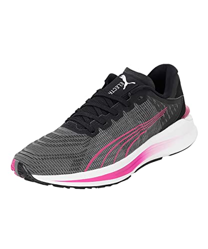 PUMA Damen Electrify Nitro Turn WNS Laufschuh, Black Deep Orchid Metallic Silver, 38 EU von PUMA