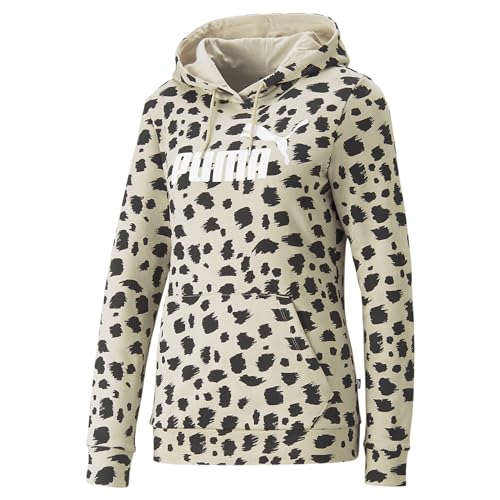 PUMA Damen Essentials+ Animal Hoodie LGranola Beige von PUMA