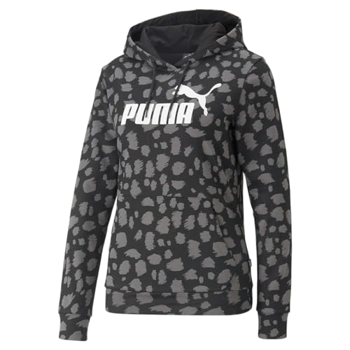 PUMA Damen Essentials+ Animal Hoodie MBlack von PUMA