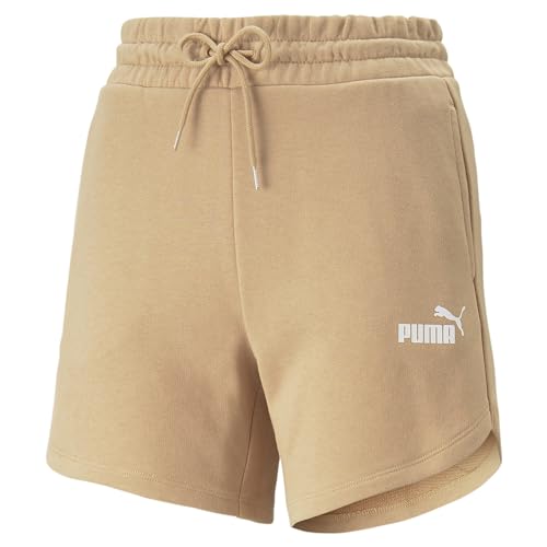 PUMA Damen Essentials Hochgeschnittene Shorts SDusty Tan Beige von PUMA