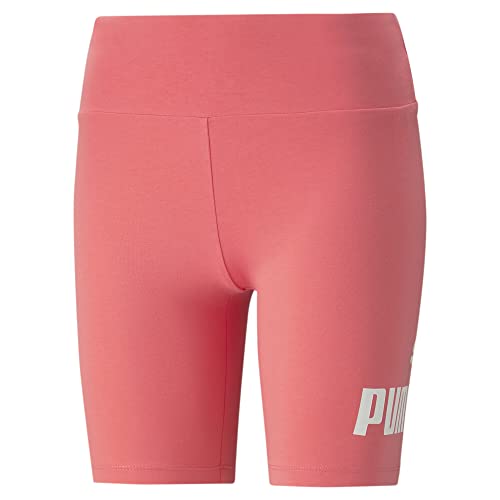 PUMA Damen Essentials Logo Kurze Leggings SLoveable Pink von PUMA