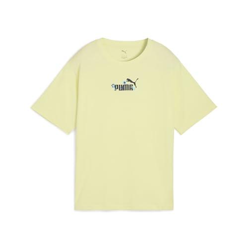 PUMA Damen Essentials Nature 2.0 Relaxed T-Shirt M, Gold Moon Yellow von PUMA