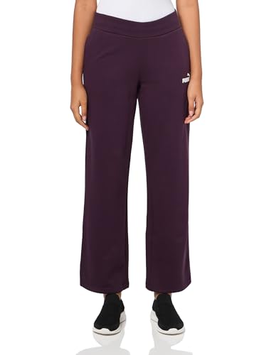 PUMA Damen Essentials Straight Leg Fleece Sweatpants Trainingshose, Midnight Plum Aw24, Groß von PUMA