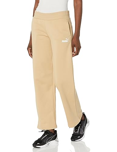 PUMA Damen Essentials Straight Leg Fleece Sweatpants Trainingshose, Sanddüne, S von PUMA