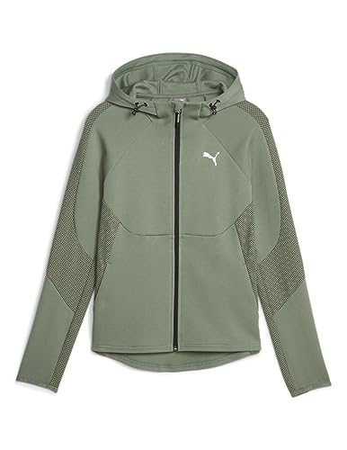 PUMA Damen Evostripe Full-Zip Hoodie Sweat, Eukalyptus, S von PUMA