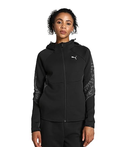 PUMA Damen Evostripe Full-Zip Hoodie Sweat, Schwarz, S von PUMA