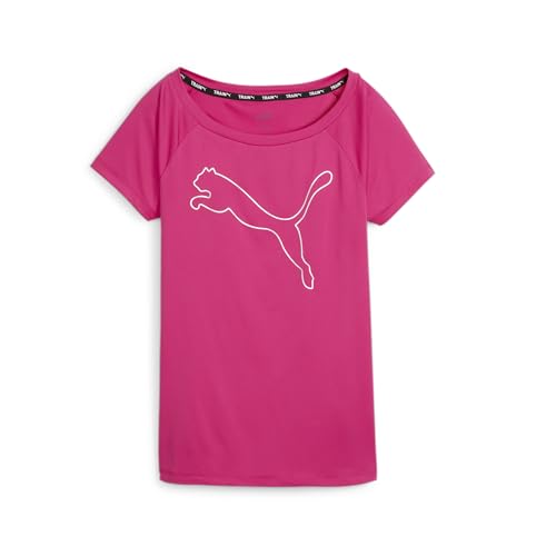 PUMA Damen Favourite Jersey Cat Trainings-T-Shirt MGarnet Rose Pink von PUMA