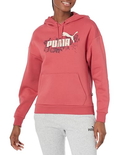 PUMA Damen Floral Hoodie, Astro Red, S von PUMA