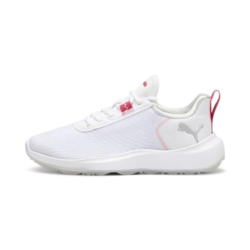 PUMA Damen Fusion Crush Sport WMNS Golf Shoe, White-Garnet Rose, 37 EU von PUMA