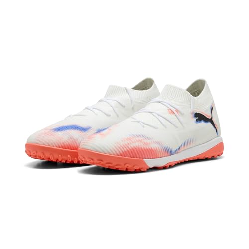 PUMA Damen Future 8 Match TT Fußballschuhe 38.5, White Black Glowing Red von PUMA