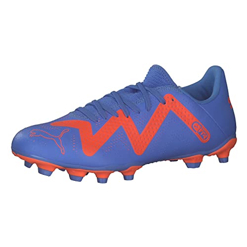 PUMA Damen Future Play Fg/Ag WN's Fussballschuh, Blue Glimmer White Ultra Orange, 37 EU von PUMA