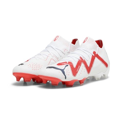 PUMA Damen Future Ultimate FG/AG Fußballschuhe 38White Black Fire Orchid Red von PUMA