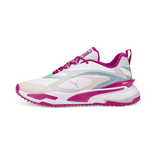 PUMA Damen GS-Fast WMNS Golfschuh, White-Chalk Pink-Porcelain, 42.5 EU von PUMA