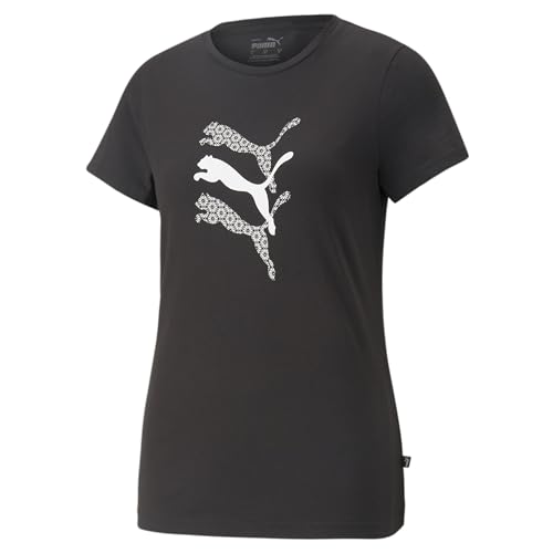 PUMA Damen Graphics Laser Cut T-Shirt MBlack von PUMA