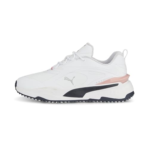 PUMA Damen Gs-Fast WMNS Golfschuh, White Navy Blazer Flamingo Pink, 40.5 EU von PUMA