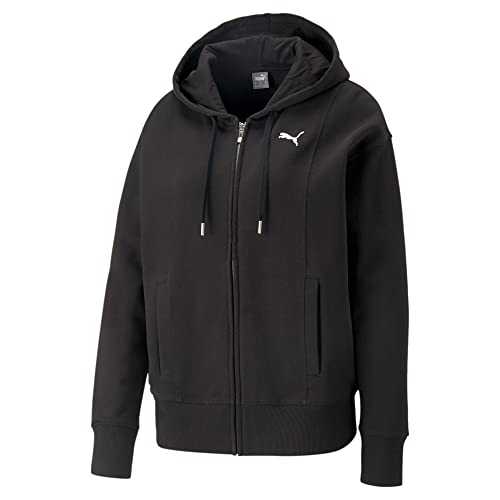 PUMA Damen HER Hoodie mit durchgehendem Reißverschluss MBlack von PUMA