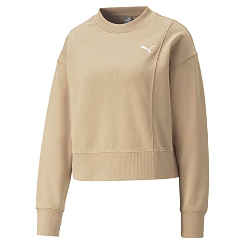 PUMA Damen HER Sweatshirt mit Rundhalsausschnitt XSDusty Tan Beige von PUMA