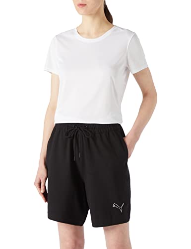 PUMA Damen HER hoher Taille Knitted Shorts, schwarzes, L von PUMA