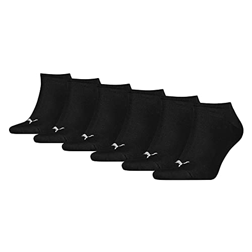 PUMA Damen Herren Everyday Sneaker Socken 6 Paar, Größe:39-42, Artikel:-001 black von PUMA