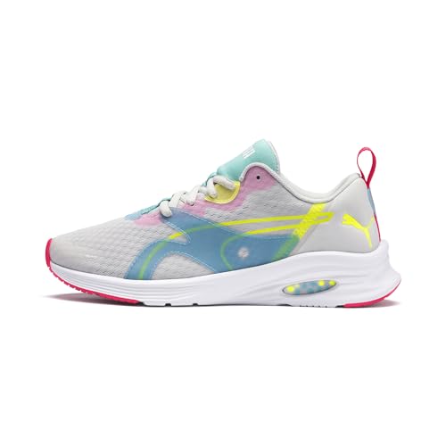 Puma Damen Hybrid Fuego WNS Laufschuhe, Grau (Glacier Gray-Yellow Alert-NRGY Rose 04) von PUMA